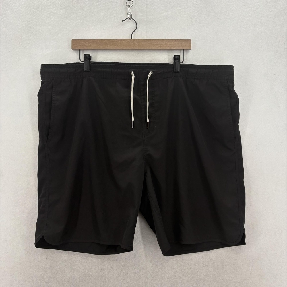 Fair Harbor The Anchor Swim Trunks Mens 3XL Black BreezeKnit Drawstring Surf